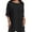 Black, variant on Womens Fashion Workout T Shirts Plus Size Tops Summer Trendy Clothes Short Sleeve Spring Tee