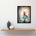 thumbnail image 2 of Alice in Wonderland Clocks Down the Rabbit Hole Art Print Framed Poster Wall Decor 12x16 inch, 2 of 5