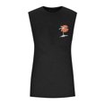thumbnail image 6 of Men's Summer Hawaiian Printed Surf Beach Tank Top, Casual Loose Breathable Sleeveless Shirt, Black, L, 6 of 6