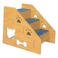 thumbnail image 4 of Bunblic Pet Dog Stairs Ladder Cat Stairs Lightweight Anti Slip Versatile Dogs Ramp Portable Dogs Steps Dog Ladder for Indoor High Bed 3 Layers, 4 of 7
