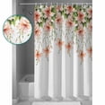 thumbnail image 3 of Extra Long Shower Curtain 72x96 Inch, Spring Floral Shower Curtain Waterproof Bathroom Decor Summer Botanical Weeping Floral Fabric Bath Curtain Set Accessories with Hooks, 3 of 6