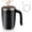 Black-Rechargeable, variant on Automatic Magnetic Stirring Coffee Mug, 380ml Stainless Steel Self-Mixing Cup with Lid for Coffee, Tea, Protein Shakes