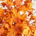 thumbnail image 2 of Nearly Natural Pre-Lit Artificial Maple Autumn Fall Tree - 8' - Warm White LED Lights, 2 of 4
