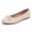 Beige, variant on Women Ballet Flats Bow Round Toe Snakeskin Dress Shoes Comfort Casual Office Shoes