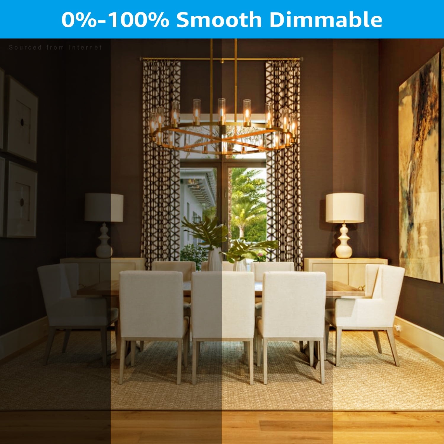 12 Pack T6 Candelabra Base Bulb, 4.5W(40W Equiv.), LED E12 Spiral Filament Bulb 2700K Soft White