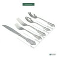 thumbnail image 3 of Elyon Tableware Baroque Reflective Silver 20 Piece Flatware Set  Silverware Stainless Steel, Service For 4, 3 of 3