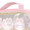 thumbnail image 6 of Cute Bunny Pencil Case,1pcs Pencil Case forPattern Double Layer Waterproof Transparent Pencil Case Pink Cosmetic Bag Portable Multifunction Pen Bag, 6 of 9