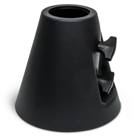 GoSports 500lb Equivalent Pool Deck Umbrella Anchor - Permanent Ground Anchor for Outdoor Umbrellas, Sunshades or Light Strings - Black