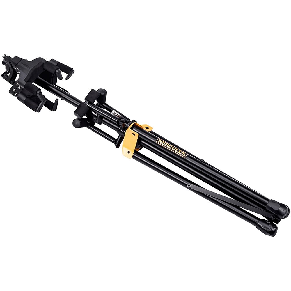 Hercules Stands GS432BPLUS Plus Series Universal AutoGrip Tri Guitar Stand w/ Foldable Backrest
