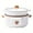 White 4 Liter Double, variant on 1.06gal Electric Hot Pot - Non-Stick Multi-Cooker for Shabu Shabu, Frying, Pasta - Dual Power, Large Capacity - Perfect for Parties & Gatherings (US Plug)