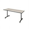 Regency Kobe 66 inch x 24 inch Mobile Training Table in Maple