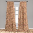 thumbnail image 5 of Ambesonne Retro Curtains, Colorful Diamond Shapes, Pair of 28"x63", Multicolor, 5 of 5