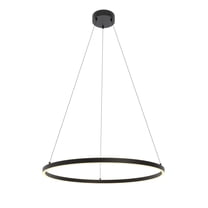 AFX Glo 36" LED Pendant Light - 3000K - 35.57"Dia x 1.42"H Black N/A N/A