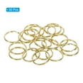 thumbnail image 3 of Uxcell Flat Split Rings, 0.8" Dia Brass Round Ring Circle Keychain Hook for DIY Craft, 30Pcs, 3 of 6