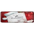 thumbnail image 5 of Dreamtimes Christmas Reindeer Hallway Runner Rug 2'x6' Kitchen Rug with Rubber Backing Santa Hat Non Slip Entryway Rug Runner Washable Soft Area Rug for Hallway Bedroom Kitchen Decor, 5 of 6