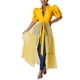 thumbnail image 2 of Túnica ajustada sexy de manga corta para mujer: blusa asimétrica con volantes, material de poliéster, color liso, ideal para salir de fiesta o una cita., 2 of 8