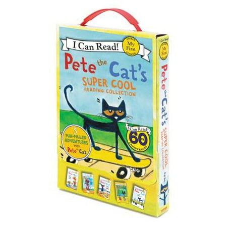 Pete the Cat's Super Cool Reading Collection : Too Cool for School/Play Ball!/Pete at the Beach/Pete's Big Lunch/A Pet for (Best Beach Reads For Guys)