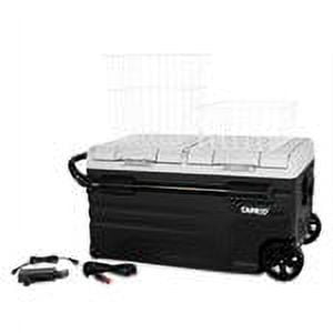 Camco CAM-750 75-Liter Portable Compact Fridge/Freezer | Features Bluetooth Capable Remote Access & 2 Compartments w/Dual Zone Cooling | Adjusts from -4° F to 68° w/2 Cooling Modes ECO & MAX (51520)