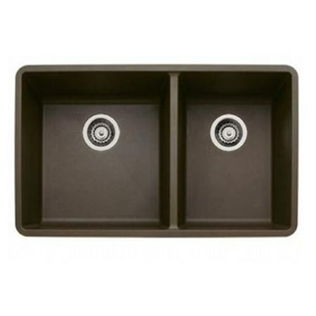 Blanco 441129 16-Inch Précis 1-3/4 Bowl Sink, Café Brown