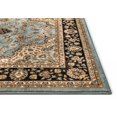 thumbnail image 4 of Well Woven Barclay Medallion Kashan Traditional Oriental & Persian Light Blue 7'10" Round Rug, 4 of 5