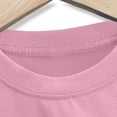 thumbnail image 5 of CPNG Girls and Boys 2 Piece Short Set Kids Summer Outfit Solid Color Short Sleeve T-shirt Elastic Waist Shorts Set(Pink,11-12 Years), 5 of 7