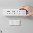 thumbnail image 1 of Soporte de Tira de Alimentacia, Fácil de Instalar Auto Adhesivo, Fastador Power Strip, Plastic 2pcs Compacto para el Hogar Para Enrutadores, 1 of 7