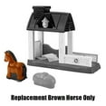 thumbnail image 2 of Replacement Part for Fisher-Price Little People Horse Stable Farm Playset - HCC64 ~ Replacement Brown Horse, 2 of 2
