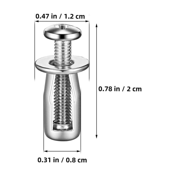 TINKSKY 10Set Hollow Wall Anchors for Thin Walls Stainless Steel Mounting Fasteners for Sun Rooms