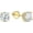 Yellow, variant on IGI Certified Lab Grown Diamond Solitaire Stud Earrings With 14k Gold/Diamond Stud Earrings for Women With Screw back post/Diamond Color-F, Clarity VS1-VS2 (Yellow Gold 0.50Ct)