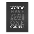 thumbnail image 2 of Trademark Fine Art "Words Worth" Canvas Art by Megan Romo, 2 of 2