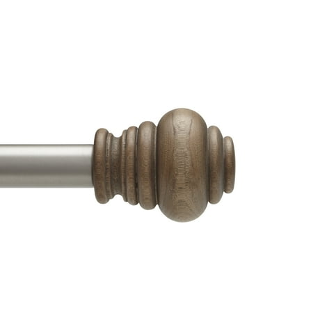 Better Homes&gardens Bhg 1" Wood Bangle Rod 42-120"