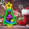 thumbnail image 3 of Luces de neón LED con forma de árbol de Navidad, letrero luminoso USB, lámpara de noche para el hogar, fiesta, boda, decoración, regalos de fiesta, adorno de Año Nuevo, 3 of 5