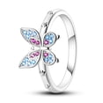 thumbnail image 1 of 2023 Anillo de bodas 925 Anillos de dedo de plata para mujer Flor infinita Princesa Wishbone Corazón Anillo de compromiso Anillo popular Tan Jianjun unisex, 1 of 2