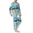 thumbnail image 2 of Sikiie Let's Go on an Adventure Mens Pajama Set, Soft Warm Long Sleeve Sleepwear, Cozy Button-Down Pjs for Men-XX-Large, 2 of 7