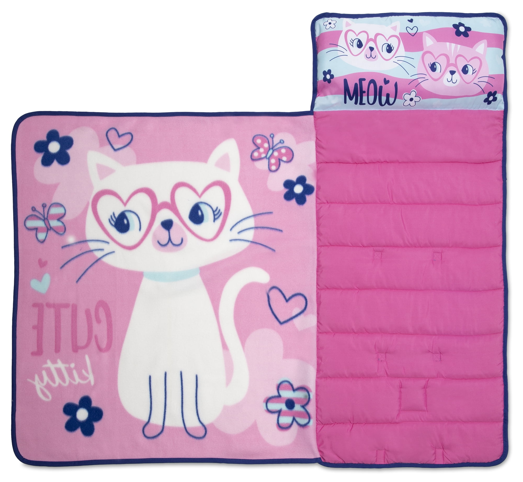 Baby Boom Cute Kitty Toddler Nap Mat, Pink