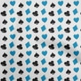 thumbnail image 1 of oneOone Georgette Viscose Blue Fabric Poker Card Sewing Material Print Fabric By The Yard 42 Inch Wide, 1 of 4