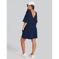 thumbnail image 4 of PUWEI Women's Casual Short Sleeve Romper Oversized Tee Athletic Jumpsuits Overalls Deep Pockets, 4 of 7