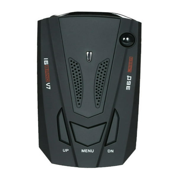 Detector de velocidad V7 de 360 grados con alarma de voz y pantalla LED de advertencia 100x60x33mm