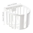 thumbnail image 2 of 4.33x5.51Ince Toilet Paper Holder, Plastic Adhesive Wall-Mounted Paper Roll Holder Lightweight Tissue Basket Roll Paper Storage Rack for Bathroom Toilet(White), 2 of 3