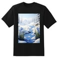 thumbnail image 2 of Plus Size Shirt for Women Black Tops for Women Short Sleeves Shirt for Women Snow Environment 2 T Shirt Crewneck Shirt for Women XS, 2 of 5
