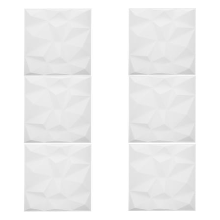 6 Pcs Ceiling Wallpaper 3D Wall 30.20X30.00X2.00CM White