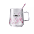 thumbnail image 1 of Taza de Agua de Café Liwei Taza de Café de Vidrio Rosa Sakura Cambio de Color, 1 of 6