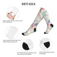thumbnail image 5 of Pofeuu Colorful Seashells Print Compression Socks for Women & Men Circulation - Best Support for Nurses,Running,Athletic,Sports, 5 of 7