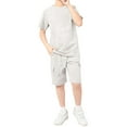 thumbnail image 2 of WOYY Toddler Boys Summer Outfits Casual Short Sleeve T-Shirt Shorts Set, Sizes 4-5T, 2 of 4
