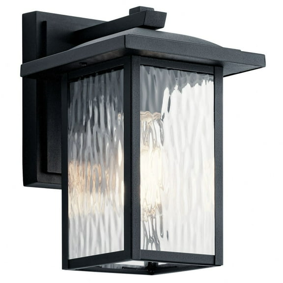 49924BKT Kichler Lighting Capanna - 1 light Small Outdoor Wall Lantern - with Transitional inspirations - 10.25 inches tall by 6.5 inches