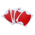 thumbnail image 2 of Meiiso Red Carbon Fiber Car Door Handle Anti Scratch Protector Sticker, 2 of 9