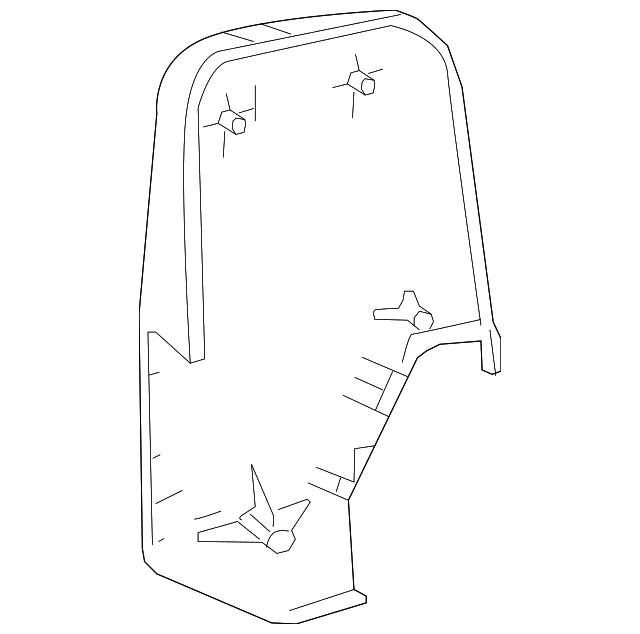Genuine OE Mercedes-Benz Mirror Cover - 000-811-11-22