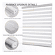 thumbnail image 3 of Persiana Doble Capa Con Diseño De Cebra Enrollable 100x200cm Gris con Blanco, 3 of 5
