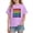 Purple A1, variant on Tops for Girls Trendy Heart Printed Pullover Short Sleeve Shirts Summer Crewneck Casual Tops Size 3-15
