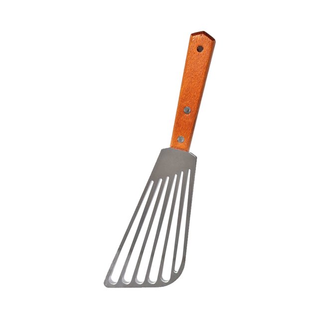Toystoory Mango de espátula para freír Utensilios de cocina con fugas Antideslizante Acero inoxidable Alimentos fritos Cocina Colgando Parrilla flexible Cocina y Comedor 1 pieza Toystoory HA009892-01